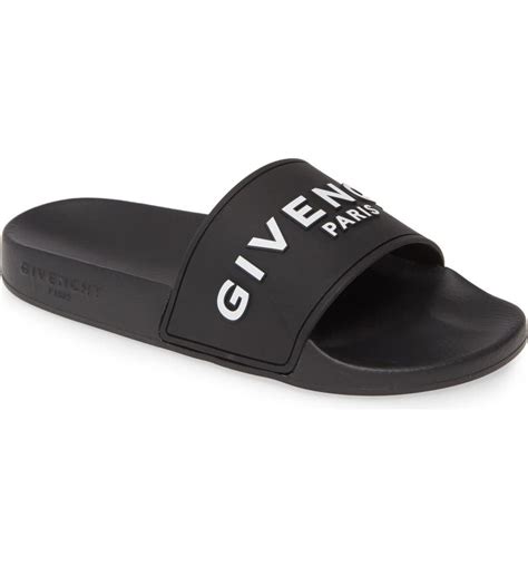 givenchy logo slide sandals replica|givenchy women's slides.